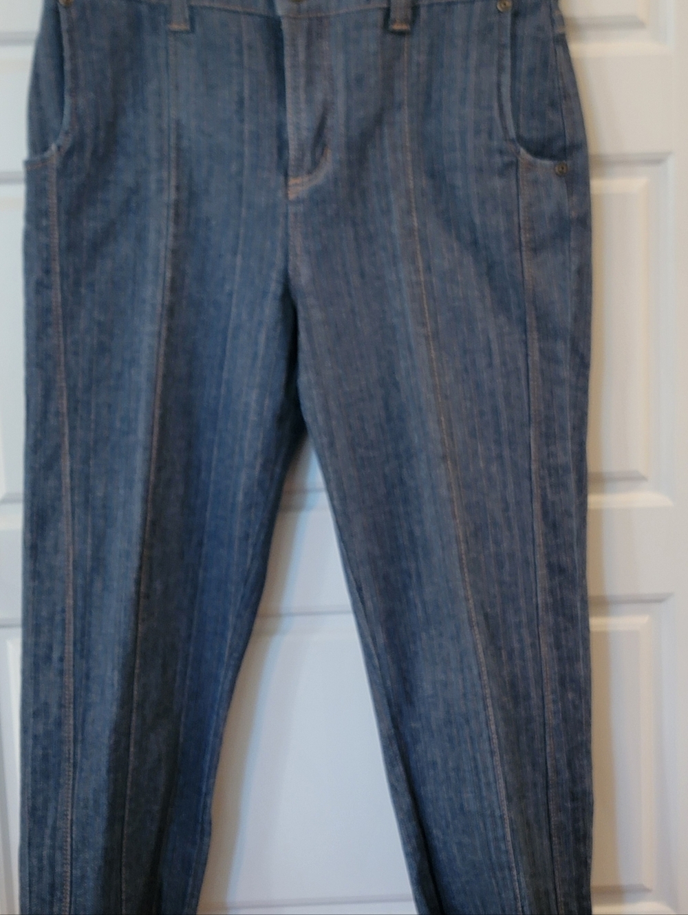 French Dressing Olivia Pintuck Wide-Leg denim pants Size 6 - Picture 5 of 11